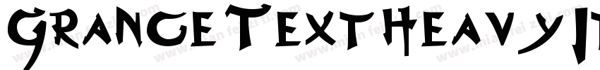 Grange Text Heavy It字体转换